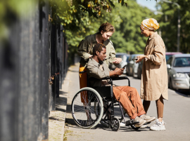 African American Man In Wheelchair