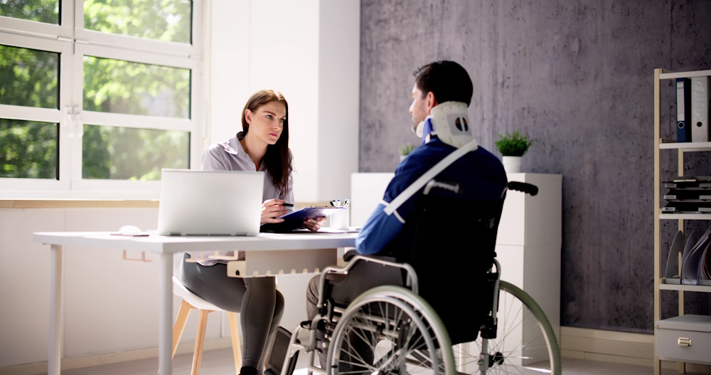 Man talking to VA Disability Lawyer